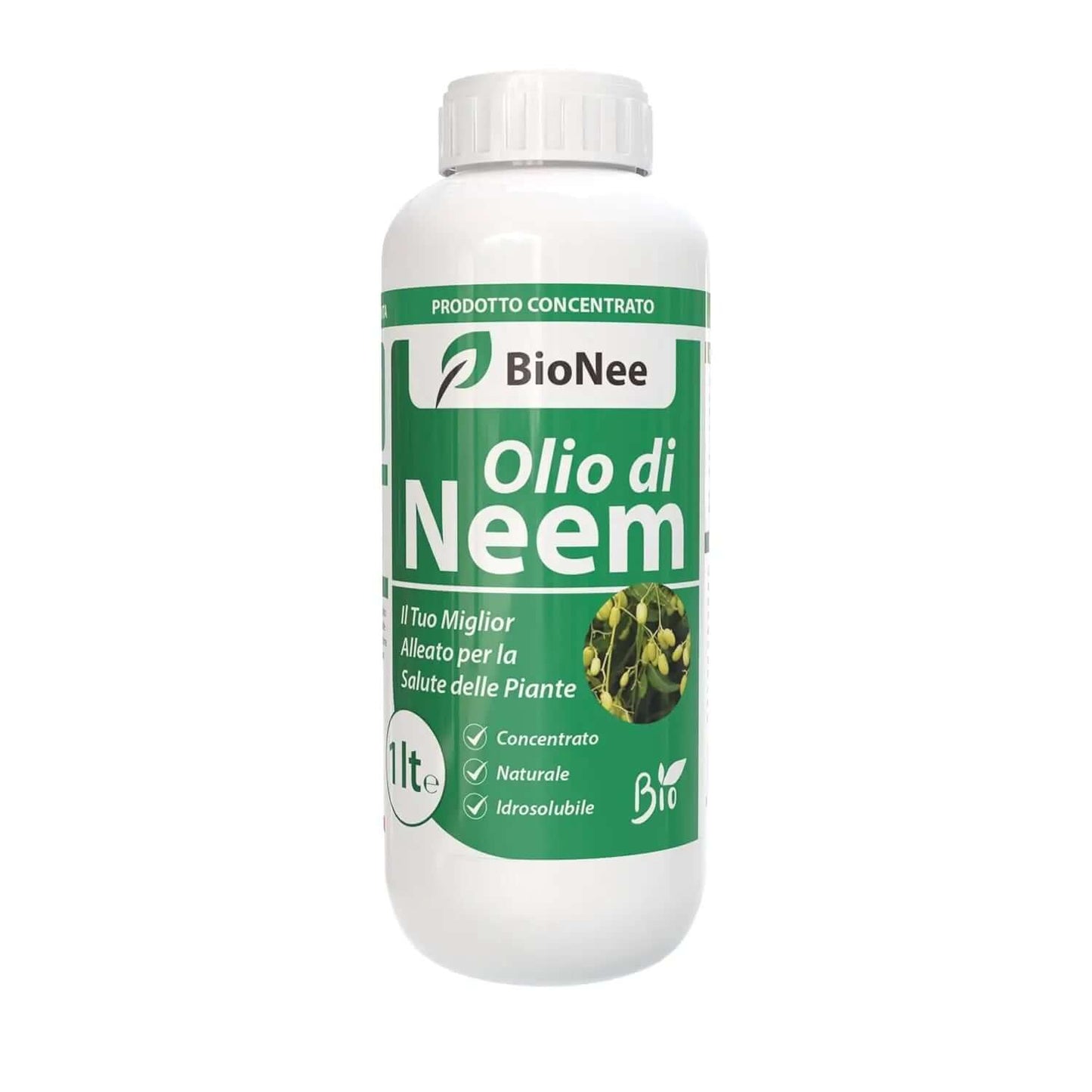 Bionee - Olio di Neem - insetticida naturale biologico solubile in acqua (1 litro)