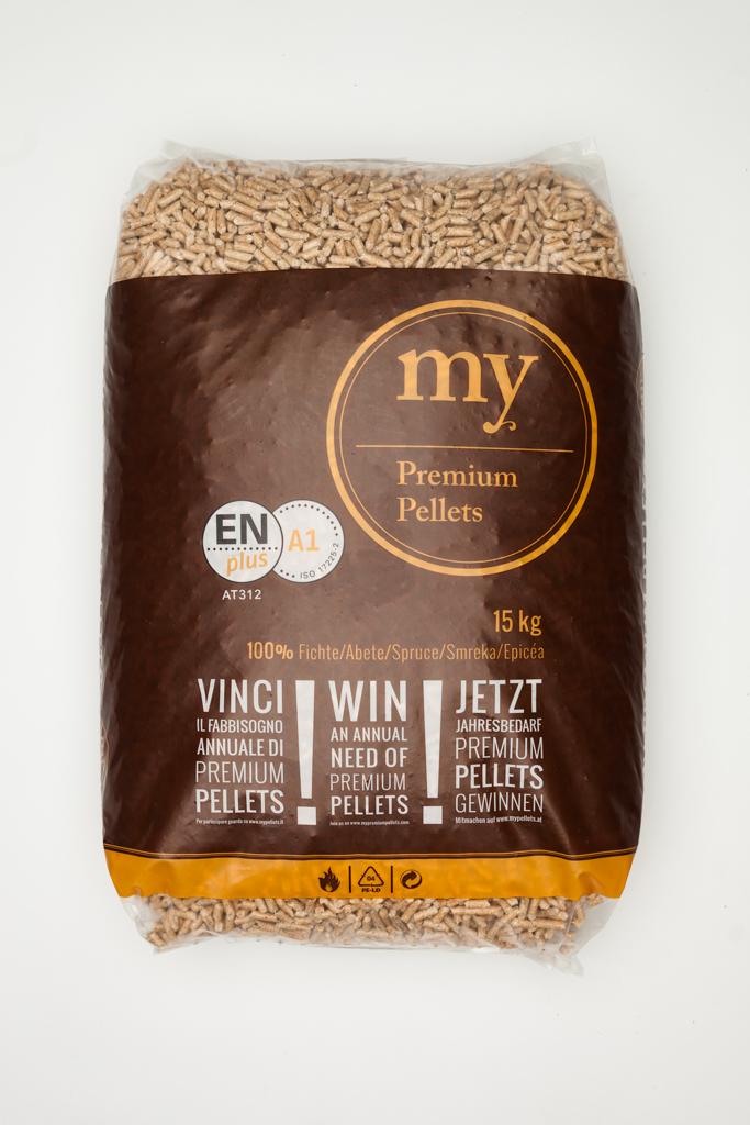 My Premium Pellet 15 kg – Pellet certificato ENplus A1