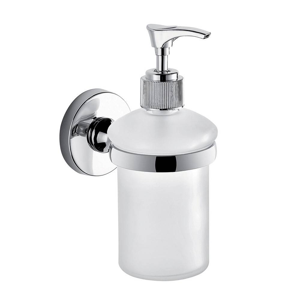Set da 8 accessori a muro GEDY linea Felce cromato