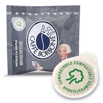 Cialde ese 44 mm Borbone nera confezione 100 pezzi - ECOCALORE