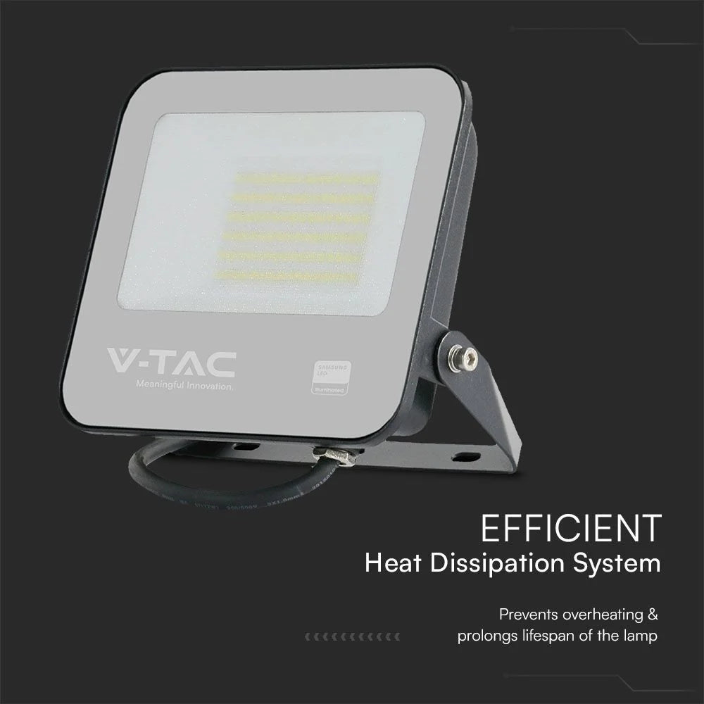 Faro LED 50W Samsung 4000K IP65 Nero V-TAC da Esterno