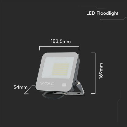 Faro LED 50W Samsung 4000K IP65 Nero V-TAC da Esterno