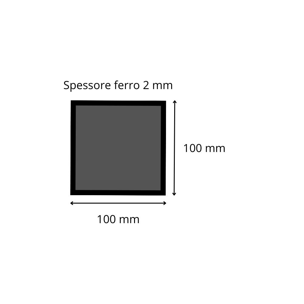 Tubolare ferro 100x100