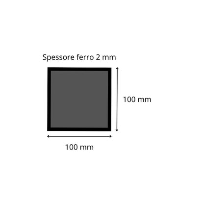 Tubolare ferro 100x100