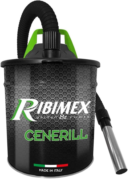 RIBIMEX - Aspiracenere elettrico con Maniglia per il trasporto, Cenerill, 18 L, 1000 W