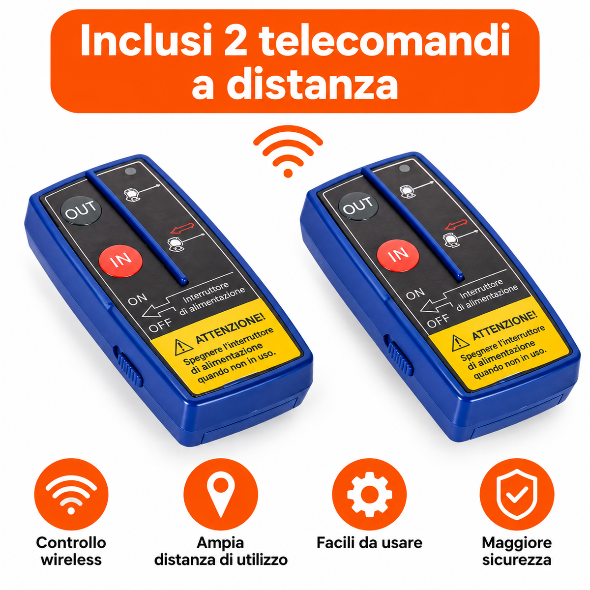 Verricello Elettrico Kibani 12 V 5897 kg Cavo Acciaio 26 m Radiocomando 4,8 kW