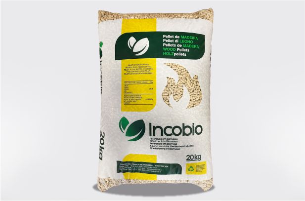 Pellet Incobio 15 Kg – 100% Legno di Abete e Pino ENplus A1 bancale da 84 Sacchi