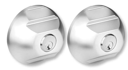 Serratura Cam Lock Cilindro Riferma Van in Alluminio Grigio