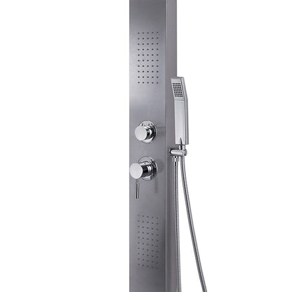 Pannello doccia multifunzione massage 01" INOX spazzolato — GEDY
