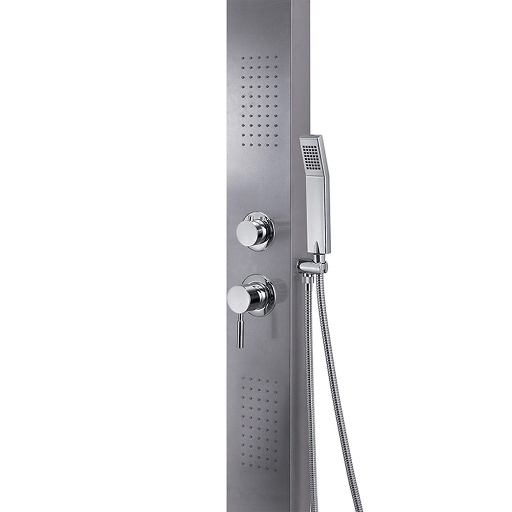Pannello doccia multifunzione cascade 00" INOX spazzolato — GEDY