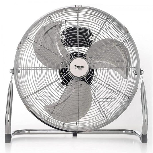 Ventilatore Da Terra Acciaio 100W Pale Alluminio 50Cm 3 Velocitá Ed Oscillante