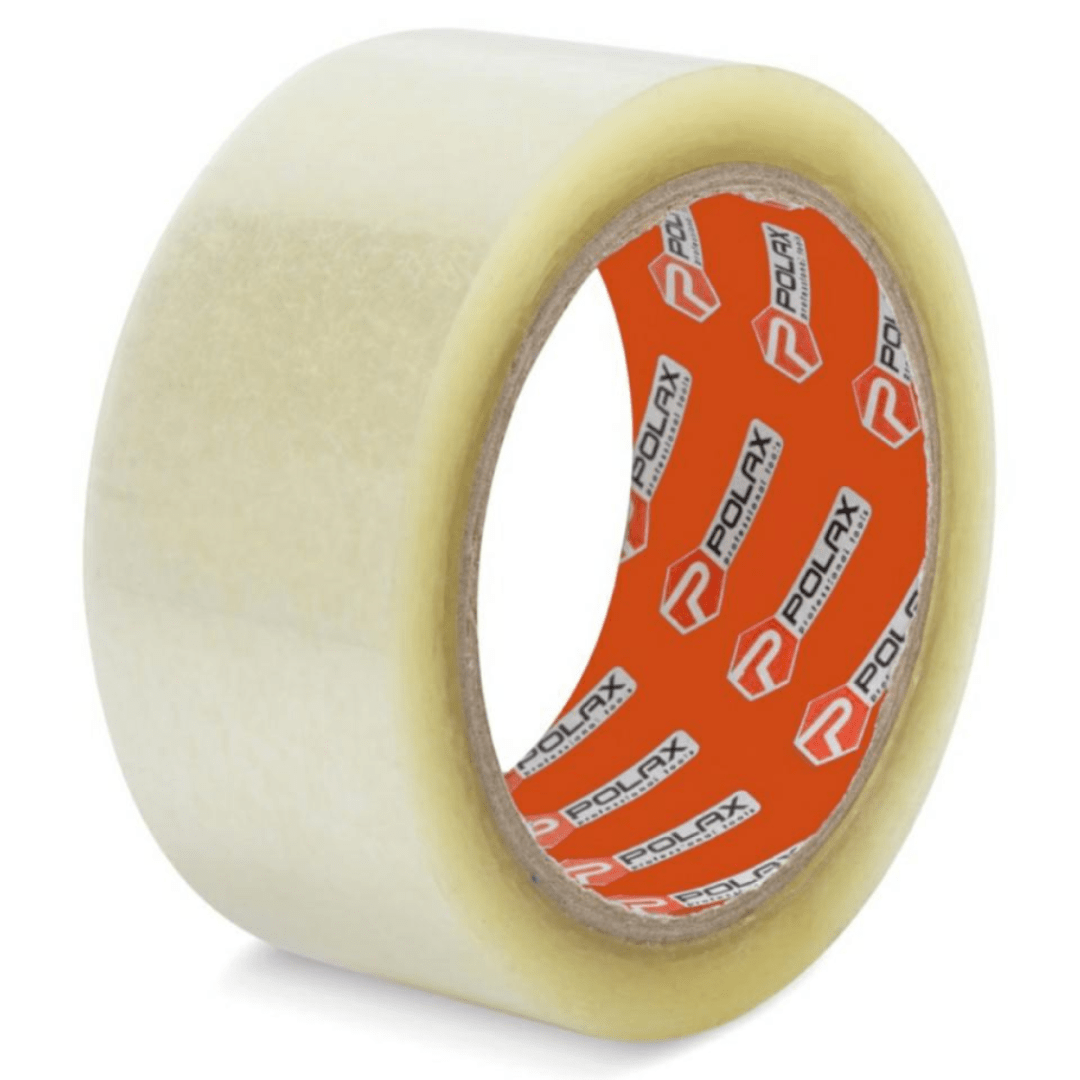 Nastro da imballaggio trasparente 48 mm × 55 m – adesivo acrilico, resistente UV, -10°C/+50°C