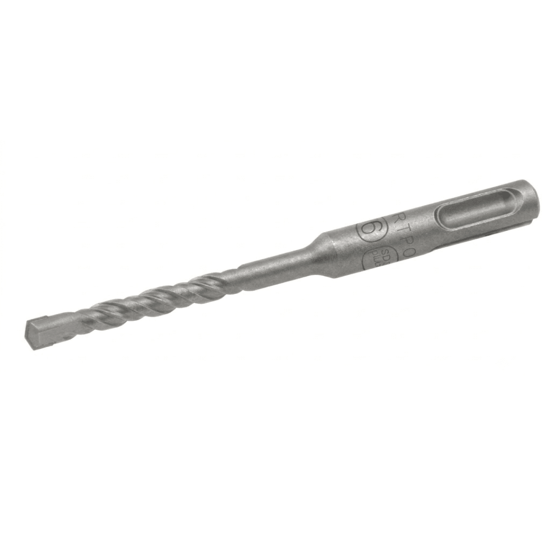 Punta SDS-Plus per calcestruzzo e muratura 6×160 mm – acciaio 40Cr + carburo di tungsteno YG8C
