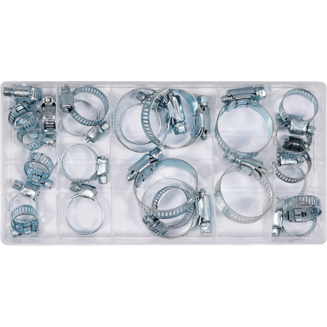 Set 26 Fascette per Tubi 16-40 mm Assortimento Completo