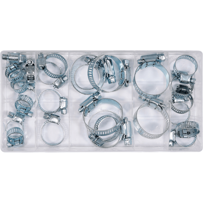 Set 26 Fascette per Tubi 16-40 mm Assortimento Completo