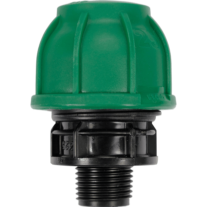 Adattatore Maschio per Tubi PE 25 mm x 1/2 Pollici – A Compressione, Polipropilene 10 BAR FLO