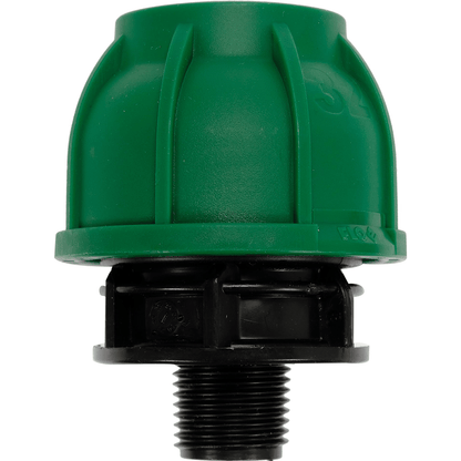 Adattatore Maschio per Tubi PE 32 mm x 1/2 Pollici – Raccordo a Compressione in Polipropilene 10 BAR FLO