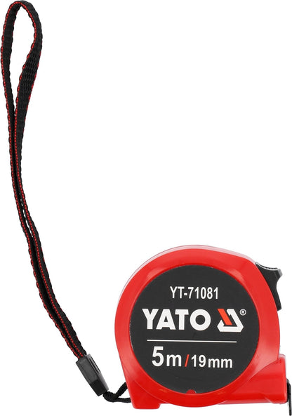 Metro a Nastro Yato YT-71081 5 m × 19 mm – Acciaio, Classe II