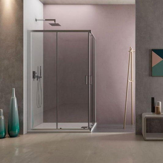Box doccia Style 90x120xh190cm in cristallo trasparente 6 mm