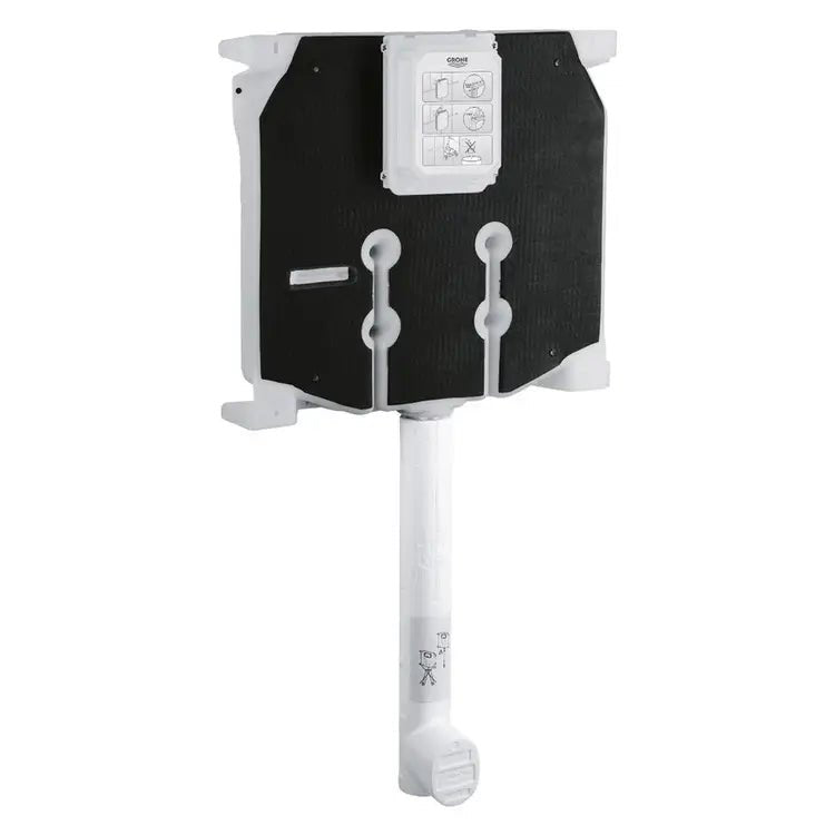 Cassetta di scarico a incasso Grohe 80 mm con canotto e placca Skate Cosmopolitan bianca