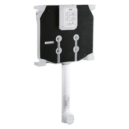 Cassetta di scarico a incasso Grohe 80 mm con canotto e placca Skate Cosmopolitan bianca