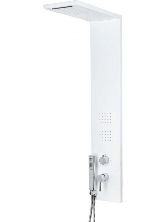 Colonna Doccia Pannello Bianco Opaco 4 Funzioni mod.Trend metaform