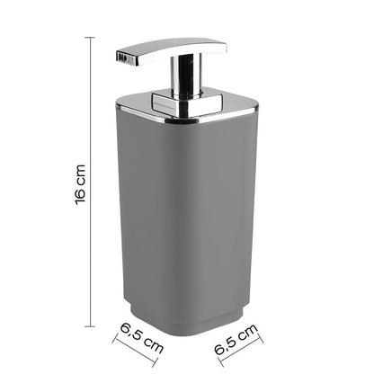 Dosasapone d' appoggio GEDY linea Seventy in resina colore Grigio