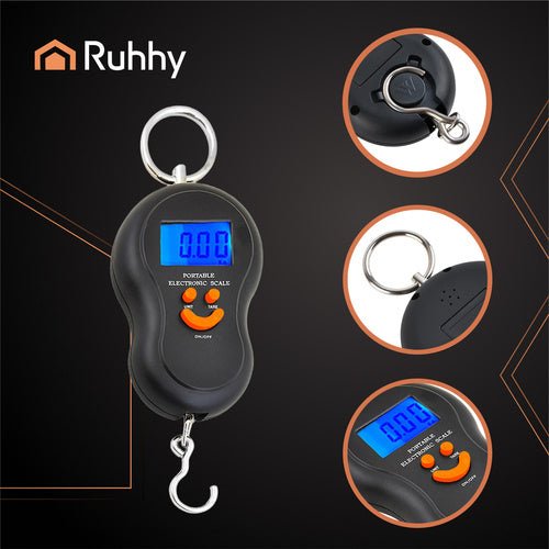 Bilancia Digitale a Gancio Ruhhy 50 kg, Divisione 10 g