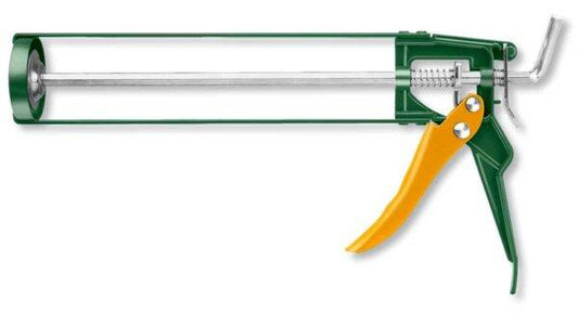 Pistola per Silicone 230 mm in Alluminio con Piastra di Spinta