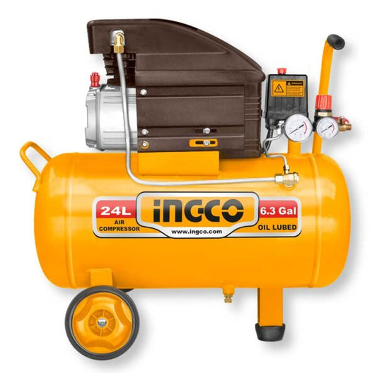 Compressore Aria Ingco 24 Litri 1.1 kW 8 Bar Lubrificato a Olio