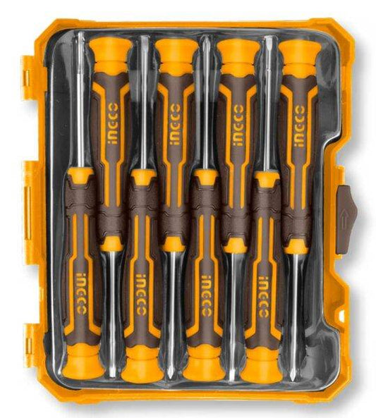 Set 8 Cacciaviti di Precisione Ingco con Punta Magnetica