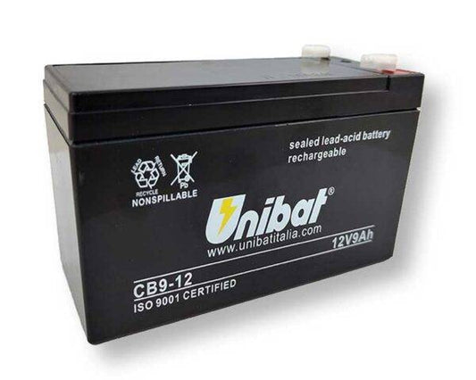 Batteria Servizi SLA Unibat 12V 9Ah Piombo-Acido Sigillata