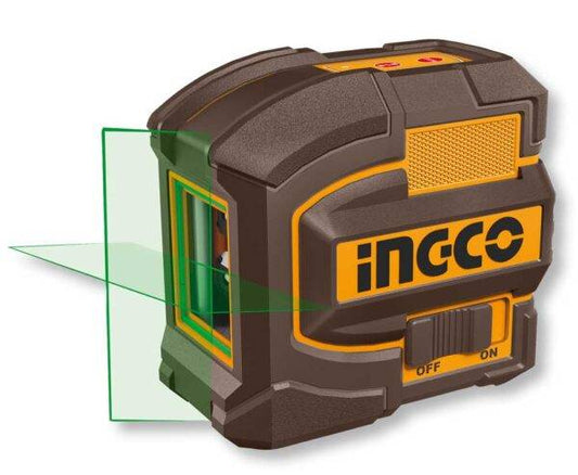 Livella Laser Verde 0-35 m – Linea Orizzontale e Verticale, con Staffa Magnetica