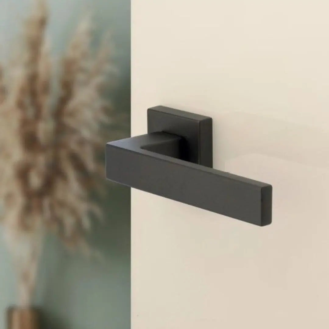 Maniglia Per Porta AURA Nero Opaco Brackle
