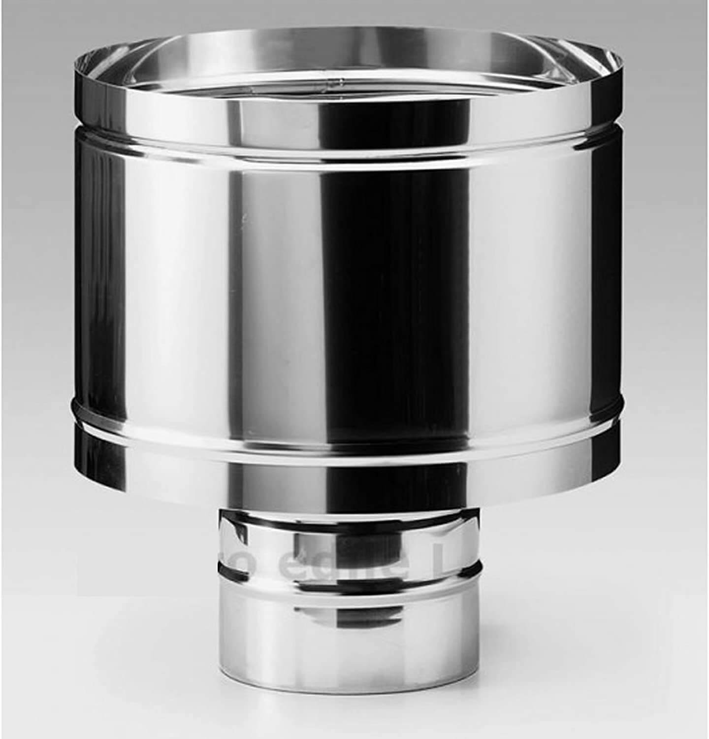 Cappello Tubo Canna Fumaria Antivento Maschio Diametro 80 - ECOCALORE