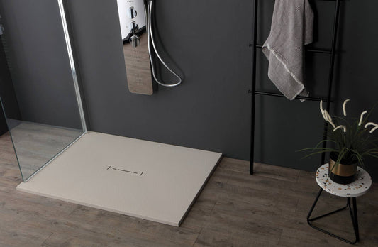 Piatto doccia Ardesia Plus 2,6cm tortora matt 100x70cm