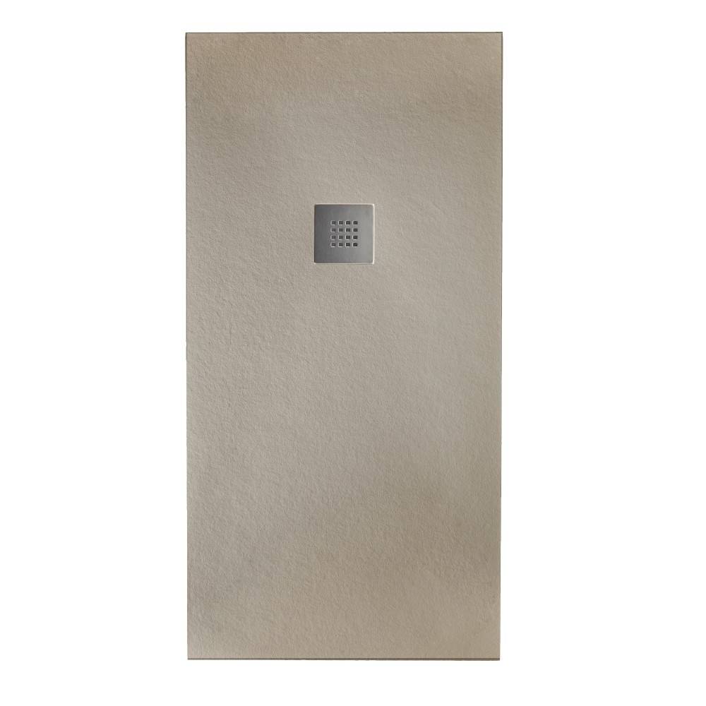 Piatto doccia effetto pietra 70x140 Tortora marmoresina pieno Piletta inclusa