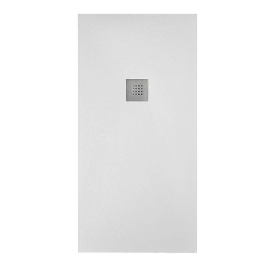 Piatto doccia effetto pietra 80x80 Cemento marmoresina pieno Piletta inclusa