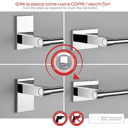 Portasalviette GEDY linea Maine ad anello Cromato