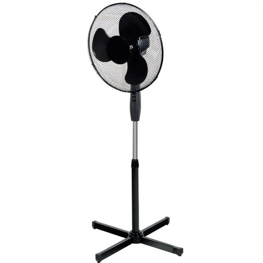 Ventilatore A Piantana Silenzio 45W Pala 40Cm 3 Velocita Altezza Regolabile Nero