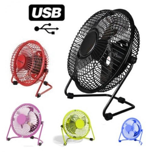 Ventilatore Usb Mini Fan Portatile Pc Notebook Ventola Inclinabile Silenzioso