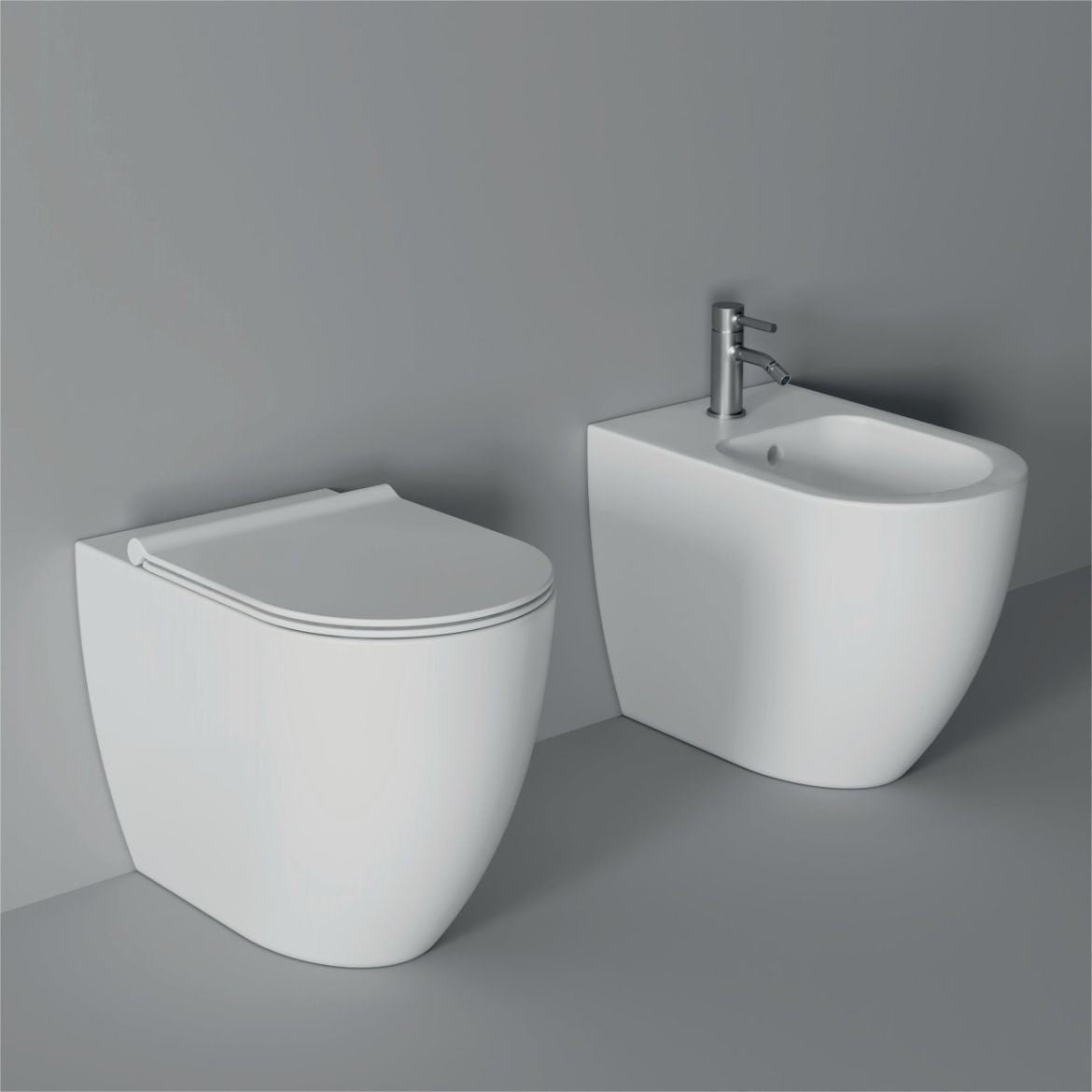 Sanitari Form filo muro scarico traslato senza brida (rimless) Alice ceramica