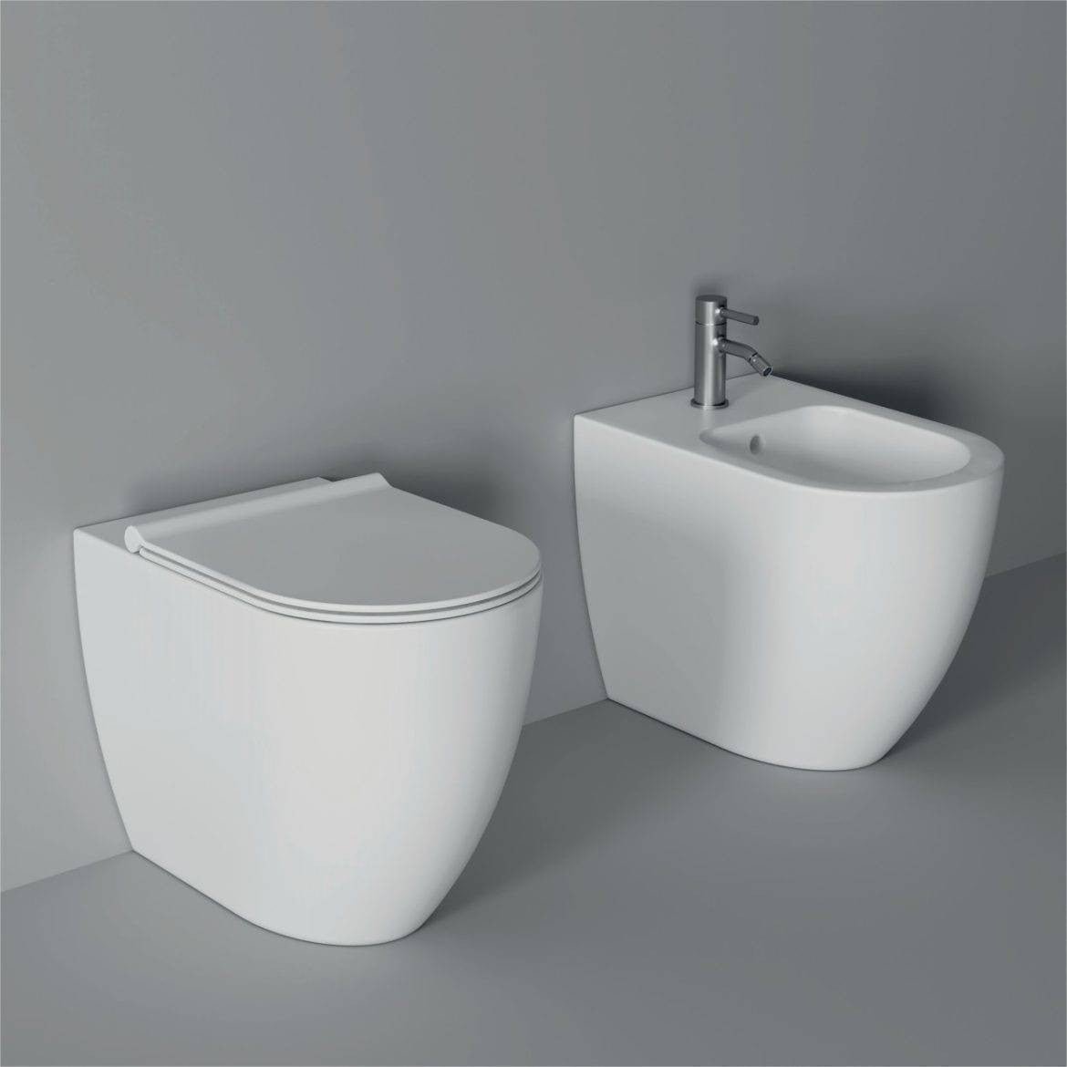 Sanitari serie FORM SQUARE Grigio Matt di alice ceramica