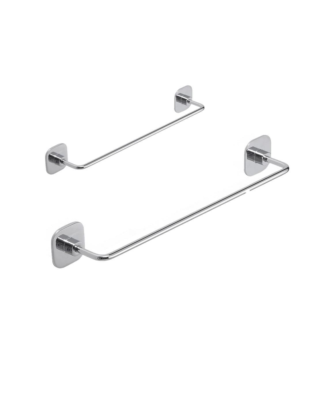 Set 2 portasalviette Gedy Teide cromati, 30 e 60 cm