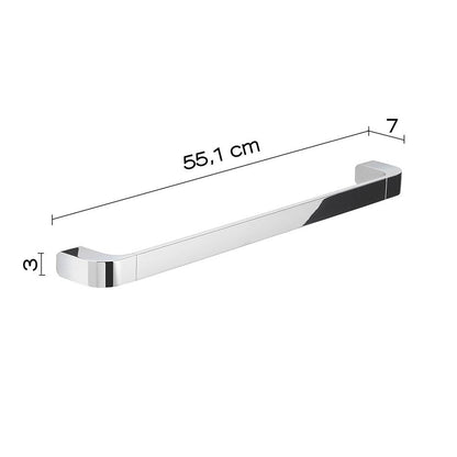 Set 2 portasalviette Gedy Outline cromati, 35 e 55 cm