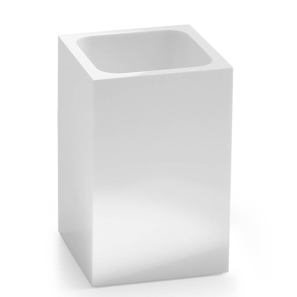 Set portaspazzolini / dosasapone d' appoggio Gedy linea Sofia bianco