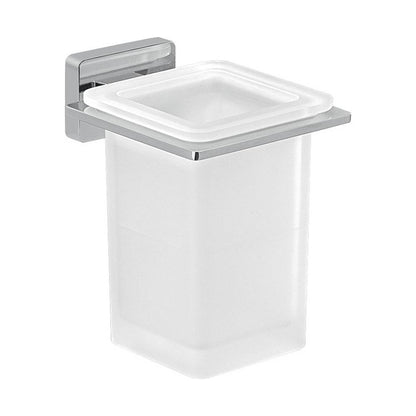 Set portaspazzolini, dosasapone e portasapone da muro Gedy linea Atena cromato