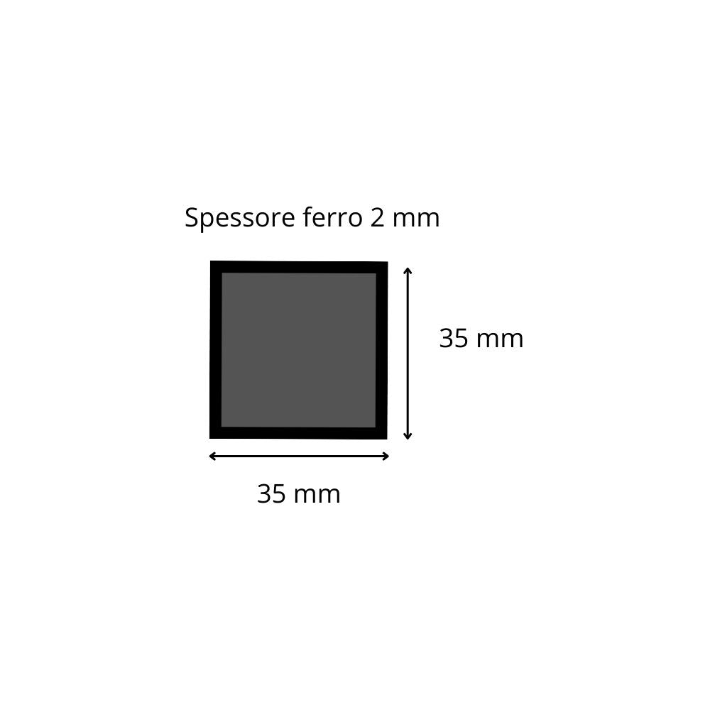 Tubolare ferro 35x35