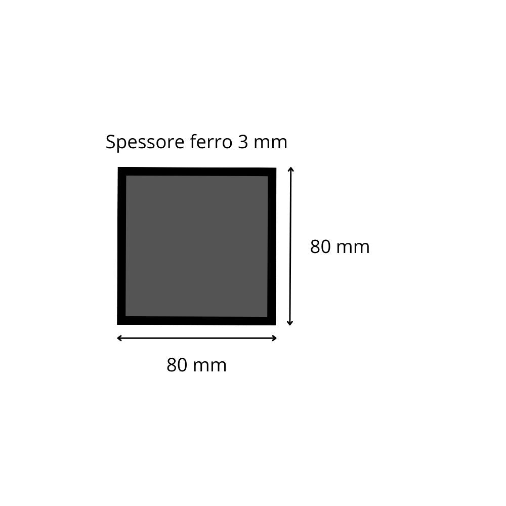 Tubolare ferro 80x80