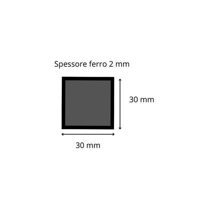 Tubolare ferro 30x30